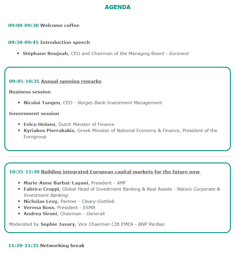 euronext 2026 conf agenda 1